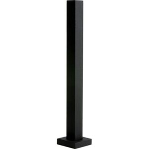 Pedestal Pro HD-BLACK-TOWER 48" Black Steel Tower Pedestal (Pad Mount)