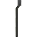 Pedestal Pro HD-DK-IN 48" Heavy Duty In-Ground Pedestal for DoorKing, Black Powder Coated