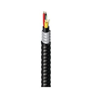 Belden HDSD0060216FJ HD OS2 Distribution Network Tight Buffered Cable, 6 Fiber and 2 Copper #16