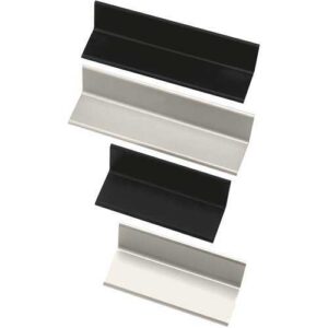 Securitron HEB-3BK-8 HEB Header Extension Bracket for Magnetic Locks, 3" 3" 8", Black Anodized