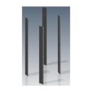 Belden HM4524RLSCN6 EIA Rail Kit, 45U, 24W, Square Hole