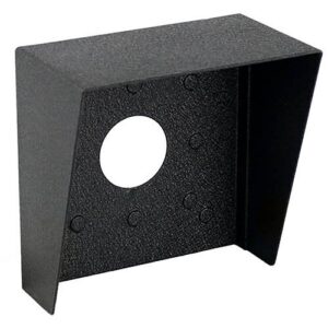 Pedestal Pro HOOD-CS-06X6 6" 6" Steel Hood, Weather Shroud, Black Powder Coated