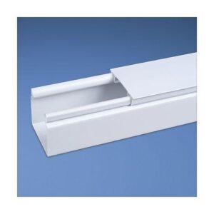 Panduit HS3X4WH6NM Solid Hinged Duct, Polyvinyl Chloride, 3"x4"x6', White