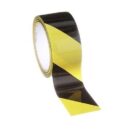 Panduit HT2S-BLK-YEL Hazard Tape, Adhesive, 2" Wide, 18 Yards Long, Black