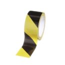 Panduit HT2S-BLK-YEL Hazard Tape, Adhesive, 2" Wide, 18 Yards Long, Black
