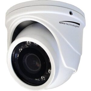 Speco HT471T 4MP HD-TVI Mini IR Turret Camera, 2.9mm Lens, White