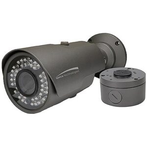 Speco HT7040TM 2MP IR Bullet Camera with Junction Box, 2.8-12mm Motorized Lens, Dark Gray
