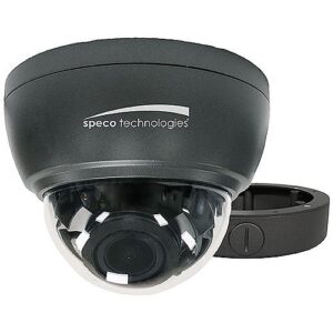 Speco HTINT59K1 Intensifier 1000TVL Dome Camera, 2.8-12mm Varifocal Lens, Dark Gray