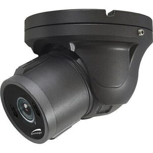 Speco HTINT60TM Intensifier Series 2MP Vandal Resistant HD-TVI Turret Camera, 2.8-12mm Motorized Lens, Dark Gray