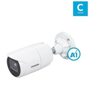VIVOTEK IB9383-HTV C-Series 5MP 30m IR IP66/IK10 IP Bullet Camera with 2.8-12mm Varifocal Lens, White