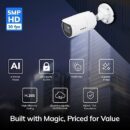 VIVOTEK IB9383-HTV C-Series 5MP 30m IR IP66/IK10 IP Bullet Camera with 2.8-12mm Varifocal Lens, White