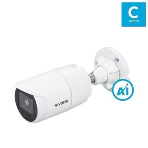 VIVOTEK IB9383-HV C-Series 5MP IP Bullet Camera, 2.8mm Fixed Lens, 30m IR, IP66/IK10, White