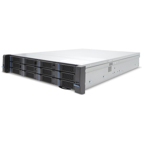 Exacq IP08-80T-FARW-E A-Series IP 2U Rackmount Redundant Frontload NVR with 8 IP Enterprise Licenses, Windows 10 IoT Ent LTSC, 80TB