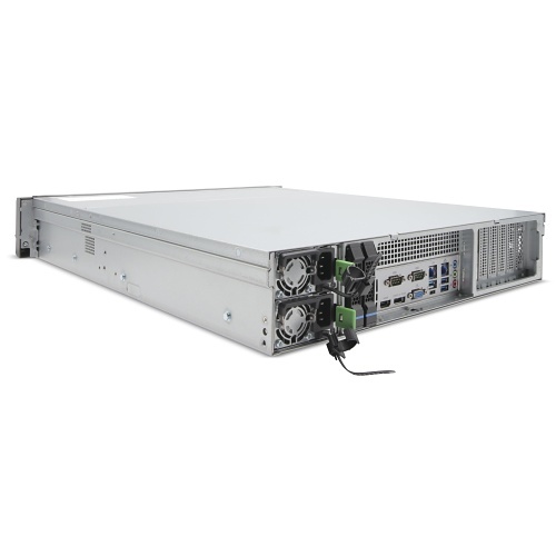 Exacq IP08-80T-FARW-E A-Series IP 2U Rackmount Redundant Frontload NVR with 8 IP Enterprise Licenses, Windows 10 IoT Ent LTSC, 80TB