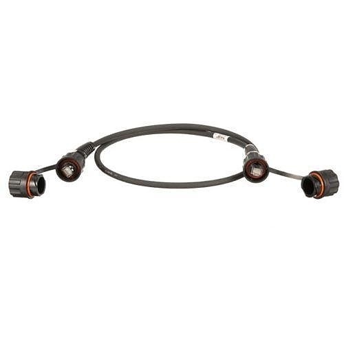 Panduit ISTP6X1MBL CAT6a Patch Cable, 28 AWG Shielded Patch Cord, CM/LSZH, 1m, Black