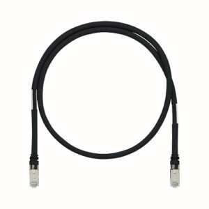 Panduit ISTPH6X3MBL IndustrialNet CAT6A Stranded Shielded Patch Cable, CMR, 9.8' (3m), Black