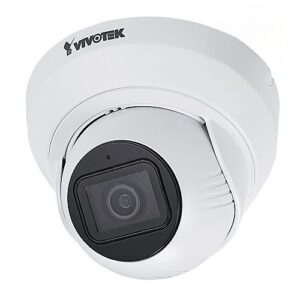 VIVOTEK IT839-H-1Y VORTEX 5MP Outdoor IP66/IK08 IP Turret Camera with 2.8 mm Remote Focus P-Iris Lens and 1-Year Vortex Standard Cloud License, White