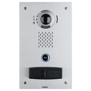 Aiphone IX-DVF-PR Vandal-Resistant Flush Mount IP 1.23 MP Video Door Station with Proximity Card Reader, White LED