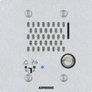 Aiphone IX-SS-2G SIP Compatible Flush Mounted IP Door Station, 2-Gang, Vandal Resistant, Stainless-Steel Cover