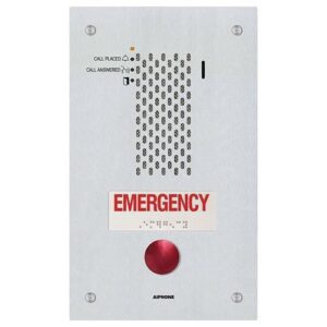 Aiphone IX-SSA-RA IP Audio Emergency Station, SIP Compatible, ADA Compliant, 1-Call Button