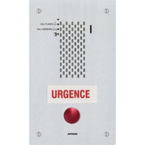 Aiphone IX-SSA-RA-FR IX Series 1-Call Button IP Audio Intercom, French, Flush Mount