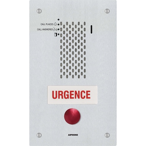 Aiphone IX-SSA-RA-FR IX Series 1-Call Button IP Audio Intercom, French, Flush Mount