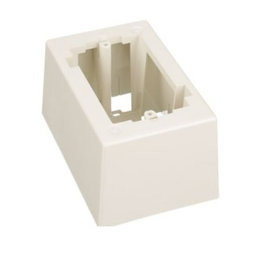 Panduit JB1DIW-A Pan-Way Surface Mount Outlet Box, 1-Gang, Low Voltage, White