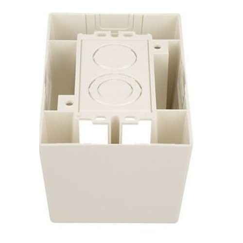 Panduit JB1DIW-A Pan-Way Surface Mount Outlet Box, 1-Gang, Low Voltage, White