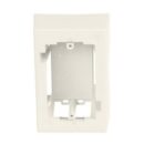 Panduit JB1WH-A Pan-Way Surface Mount Outlet Box, 1-Gang, Low Voltage, White
