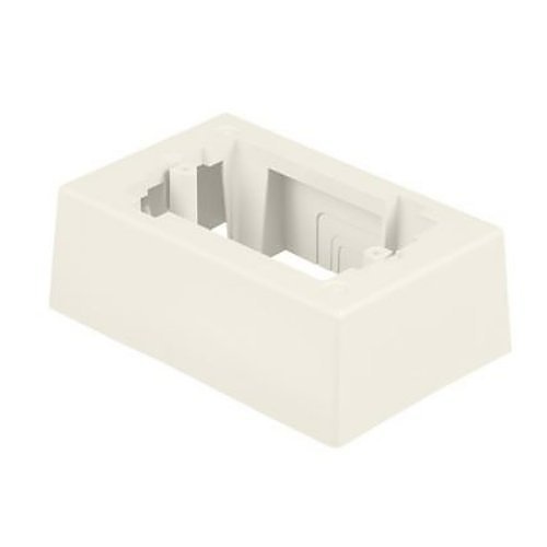 Panduit JB1WH-A Pan-Way Surface Mount Outlet Box, 1-Gang, Low Voltage, White