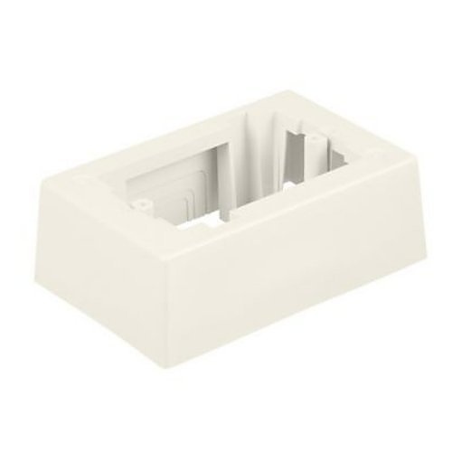 Panduit JB1WH-A Pan-Way Surface Mount Outlet Box, 1-Gang, Low Voltage, White