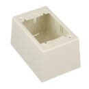 Panduit JBP1DIW Pan-Way Power Rated Deep Surface Mount Raceway Junction Box, 1-Gang, 2-Piece, Off-White