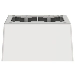 Panduit JBP2DWH Pan-Way Power Rated Deep Surface Mount Raceway Junction Box, 2-Gang, 2-Piece, White