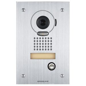 Aiphone JP-DVF Video Door Station, Vandal Resistant Flush Mount, Stainless Steel