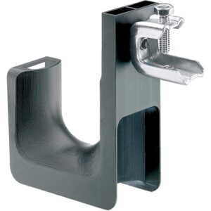 Panduit JP2SBC50-L20 StrongHold J-Hook 0.5", PA 6.6/Metal, Screw-On Clamp, 2", 50-Piece, Black