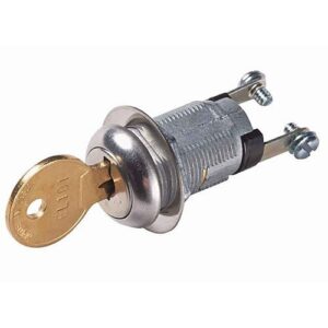 Alarm Controls KA-109A KA Series Single Bitted Flat Key, ON/OFF Key Switch, Key Removable in ON/OFF Position, Keyed Alike