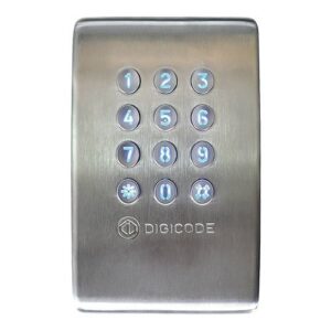 CDVI KCIEN-SBP Illuminated Keypad with Controller Built-In, 100-User Codes, Stainless Steel