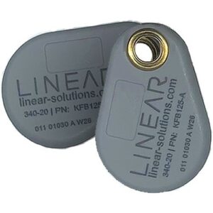 Linear KFB125-H 125 kHz Key Fob for HID Readers, 25-Pack, (Replaces 830-00440)