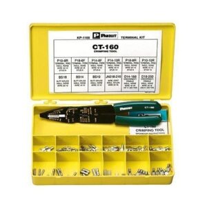 Panduit KP-1166 Non-Insulated Terminal Kit with Crimp Tool