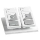Lutron L-PED2-WH Caseta Wireless Dual Pedestal for Pico Remote, White