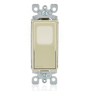Leviton L5611-2I Decora LED Illuminated Rocker Single-Pole Switch