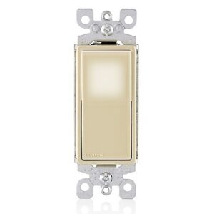 Leviton L5613-2I Decora LED Illuminated Rocker Single-Pole Switch