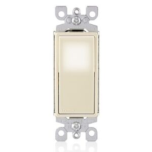 Leviton L5613-2T Decora LED Illuminated Rocker 3-Way Switch