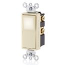 Leviton L5614-2T Decora LED Illuminated Rocker 4-Way Switch, 120/277V, Light Almond