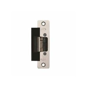 RCI L6504 6 Series Centerline Electric Strike with Latch and Keeper Monitor, Low Profile, ANSI Radius Corners, Brushed Stainless Steel