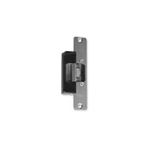 RCI L6505 6 Series Centerline Electric Strike with Latch and Keeper Monitor, Low Profile, Radius Corners, Brushed Stainless Steel