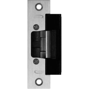RCI L6514 6 Series Centerline Strike with Latch and Keeper Monitor, Low Profile, ANSI Square Corners, Brushed Stainless Steel