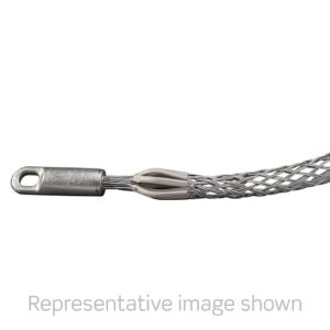 Leviton L8605-100 Pulling Grip, Rotating Eye, Double Weave, Standard Length, 1.50"-2.0", Galvanized Steel