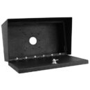 Pedestal Pro LANDO-CS-14X8-E 14" 8" Landscape Steel Housing, Black