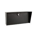 Pedestal Pro LANDO-CS-16X8-E 16" 8" Landscape Steel Housing, Black